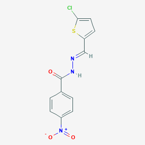 molecular formula C12H8ClN3O3S B447398 N'-[(5-chloro-2-thienyl)methylene]-4-nitrobenzohydrazide 