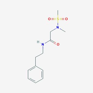 2-[methyl(methylsulfonyl)amino]-N-(2-phenylethyl)acetamide