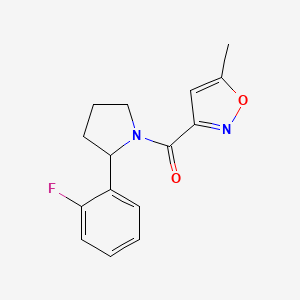 3-{[2-(2-fluorophenyl)-1-pyrrolidinyl]carbonyl}-5-methylisoxazole