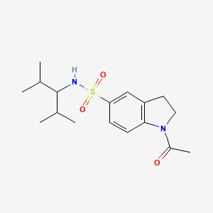 1-acetyl-N-(2,4-dimethylpentan-3-yl)-2,3-dihydro-1H-indole-5-sulfonamide