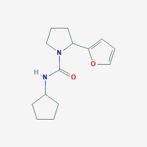 N-cyclopentyl-2-(furan-2-yl)pyrrolidine-1-carboxamide