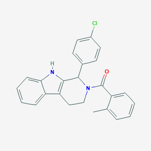 1-(4-chlorophenyl)-2-(2-methylbenzoyl)-2,3,4,9-tetrahydro-1H-beta-carboline