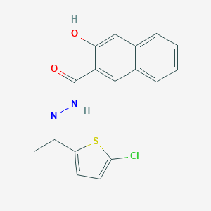 N'-[1-(5-chloro-2-thienyl)ethylidene]-3-hydroxy-2-naphthohydrazide