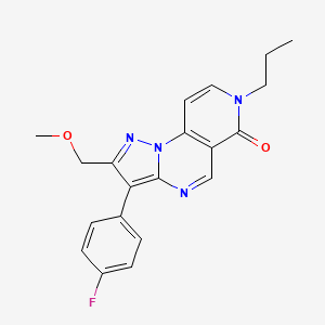 3-(4-fluorophenyl)-2-(methoxymethyl)-7-propylpyrazolo[1,5-a]pyrido[3,4-e]pyrimidin-6(7H)-one