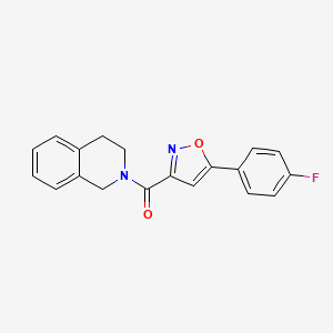 3,4-dihydro-1H-isoquinolin-2-yl-[5-(4-fluorophenyl)-1,2-oxazol-3-yl]methanone