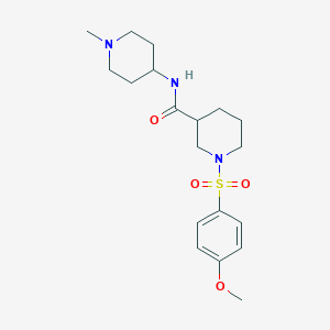 1-[(4-methoxyphenyl)sulfonyl]-N-(1-methyl-4-piperidinyl)-3-piperidinecarboxamide