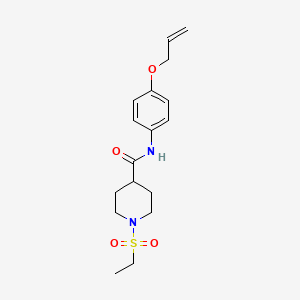 1-(ETHANESULFONYL)-N-[4-(PROP-2-EN-1-YLOXY)PHENYL]PIPERIDINE-4-CARBOXAMIDE