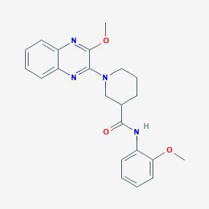 molecular formula C22H24N4O3 B4474108 N-(2-methoxyphenyl)-1-(3-methoxyquinoxalin-2-yl)piperidine-3-carboxamide 