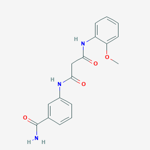 N-(3-carbamoylphenyl)-N'-(2-methoxyphenyl)propanediamide