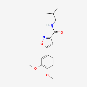 5-(3,4-dimethoxyphenyl)-N-isobutyl-3-isoxazolecarboxamide