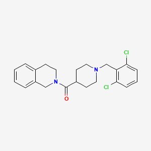 molecular formula C22H24Cl2N2O B4474192 2-{[1-(2,6-dichlorobenzyl)-4-piperidinyl]carbonyl}-1,2,3,4-tetrahydroisoquinoline 