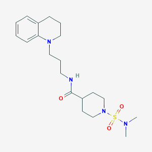 1-(DIMETHYLSULFAMOYL)-N-[3-(1,2,3,4-TETRAHYDROQUINOLIN-1-YL)PROPYL]PIPERIDINE-4-CARBOXAMIDE