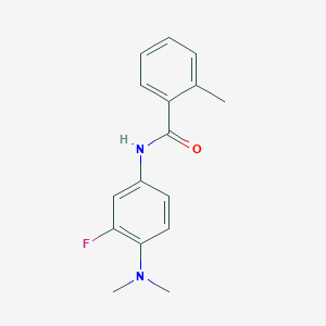 N-[4-(dimethylamino)-3-fluorophenyl]-2-methylbenzamide