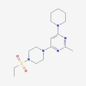 4-[4-(Ethanesulfonyl)piperazin-1-YL]-2-methyl-6-(piperidin-1-YL)pyrimidine