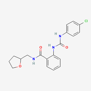 2-({[(4-chlorophenyl)amino]carbonyl}amino)-N-(tetrahydro-2-furanylmethyl)benzamide