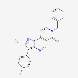 7-benzyl-2-ethyl-3-(4-fluorophenyl)pyrazolo[1,5-a]pyrido[3,4-e]pyrimidin-6(7H)-one