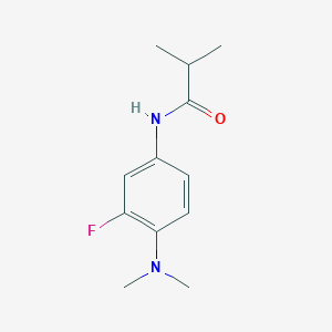 molecular formula C12H17FN2O B4474377 N-[4-(dimethylamino)-3-fluorophenyl]-2-methylpropanamide 