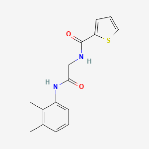 molecular formula C15H16N2O2S B4474380 N-{2-[(2,3-dimethylphenyl)amino]-2-oxoethyl}-2-thiophenecarboxamide 