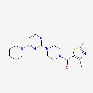 2-{4-[(2,4-dimethyl-1,3-thiazol-5-yl)carbonyl]-1-piperazinyl}-4-methyl-6-(1-piperidinyl)pyrimidine