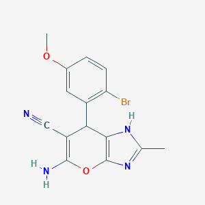 5-Amino-7-(2-bromo-5-methoxyphenyl)-2-methyl-3,7-dihydropyrano[2,3-d]imidazole-6-carbonitrile