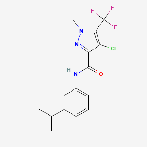 4-Chloro-1-methyl-N-[3-(propan-2-YL)phenyl]-5-(trifluoromethyl)-1H-pyrazole-3-carboxamide