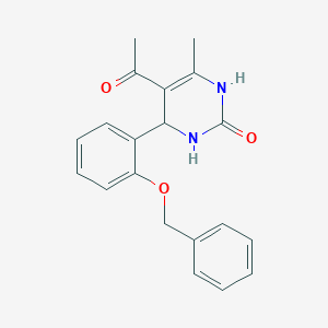 molecular formula C20H20N2O3 B447446 5-acetyl-4-[2-(benzyloxy)phenyl]-6-methyl-3,4-dihydro-2(1H)-pyrimidinone 