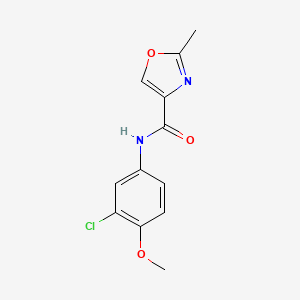 N-(3-chloro-4-methoxyphenyl)-2-methyl-1,3-oxazole-4-carboxamide