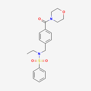 N-ethyl-N-[4-(4-morpholinylcarbonyl)benzyl]benzenesulfonamide