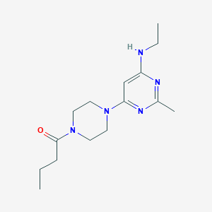 6-(4-butyryl-1-piperazinyl)-N-ethyl-2-methyl-4-pyrimidinamine