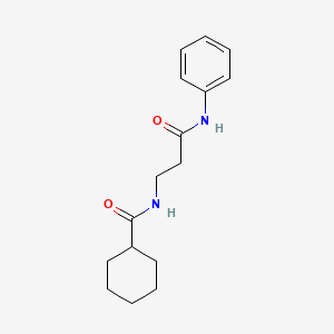 N-(3-anilino-3-oxopropyl)cyclohexanecarboxamide