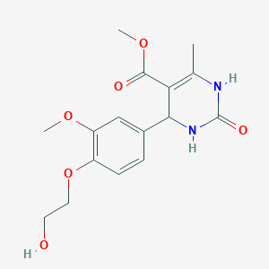 molecular formula C16H20N2O6 B447454 methyl 4-[4-(2-hydroxyethoxy)-3-methoxyphenyl]-6-methyl-2-oxo-3,4-dihydro-1H-pyrimidine-5-carboxylate CAS No. 5705-98-6