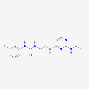 N-(2-{[2-(ethylamino)-6-methyl-4-pyrimidinyl]amino}ethyl)-N'-(3-fluoro-2-methylphenyl)urea