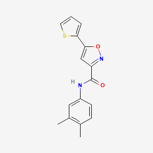 N-(3,4-dimethylphenyl)-5-(2-thienyl)-3-isoxazolecarboxamide