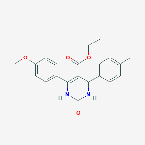 Ethyl 6-(4-methoxyphenyl)-4-(4-methylphenyl)-2-oxo-1,2,3,4-tetrahydro-5-pyrimidinecarboxylate