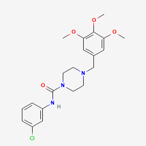 N-(3-chlorophenyl)-4-(3,4,5-trimethoxybenzyl)piperazine-1-carboxamide