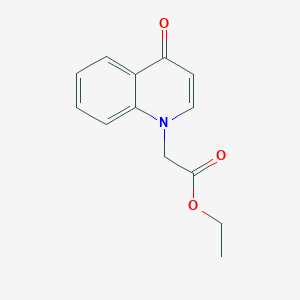 molecular formula C13H13NO3 B4474585 Ethyl 2-(4-oxoquinolin-1-yl)acetate 