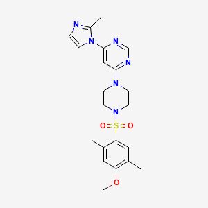 4-{4-[(4-methoxy-2,5-dimethylphenyl)sulfonyl]-1-piperazinyl}-6-(2-methyl-1H-imidazol-1-yl)pyrimidine