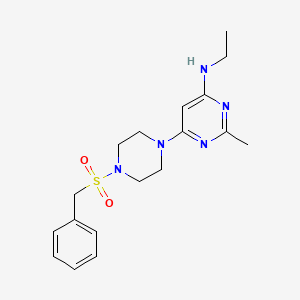 6-[4-(benzylsulfonyl)-1-piperazinyl]-N-ethyl-2-methyl-4-pyrimidinamine