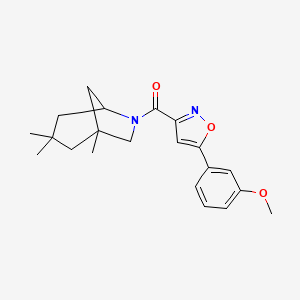 6-{[5-(3-methoxyphenyl)-3-isoxazolyl]carbonyl}-1,3,3-trimethyl-6-azabicyclo[3.2.1]octane