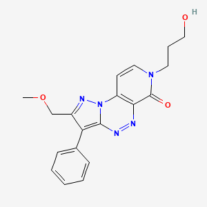 7-(3-hydroxypropyl)-2-(methoxymethyl)-3-phenylpyrazolo[5,1-c]pyrido[4,3-e][1,2,4]triazin-6(7H)-one