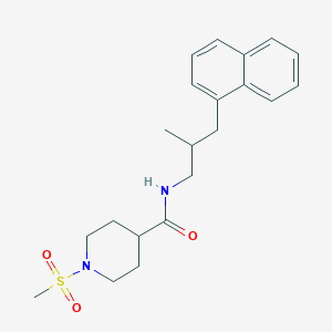 1-METHANESULFONYL-N-[2-METHYL-3-(NAPHTHALEN-1-YL)PROPYL]PIPERIDINE-4-CARBOXAMIDE