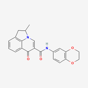 N-(2,3-dihydro-1,4-benzodioxin-6-yl)-2-methyl-6-oxo-1,2-dihydro-6H-pyrrolo[3,2,1-ij]quinoline-5-carboxamide