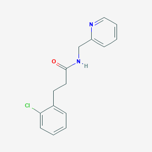 3-(2-chlorophenyl)-N-(2-pyridinylmethyl)propanamide