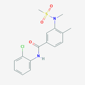 N-(2-chlorophenyl)-4-methyl-3-[methyl(methylsulfonyl)amino]benzamide