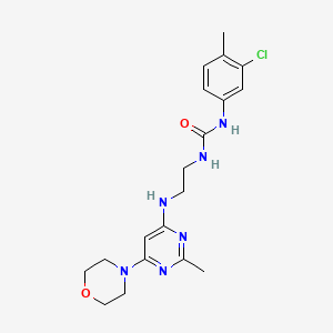 N-(3-chloro-4-methylphenyl)-N'-(2-{[2-methyl-6-(4-morpholinyl)-4-pyrimidinyl]amino}ethyl)urea