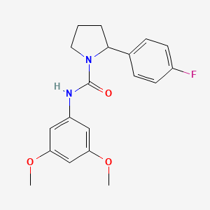 N-(3,5-dimethoxyphenyl)-2-(4-fluorophenyl)-1-pyrrolidinecarboxamide