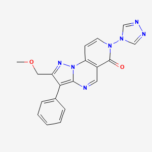 2-(methoxymethyl)-3-phenyl-7-(4H-1,2,4-triazol-4-yl)pyrazolo[1,5-a]pyrido[3,4-e]pyrimidin-6(7H)-one