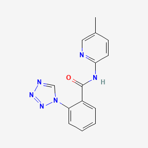 N-(5-methylpyridin-2-yl)-2-(1H-tetrazol-1-yl)benzamide