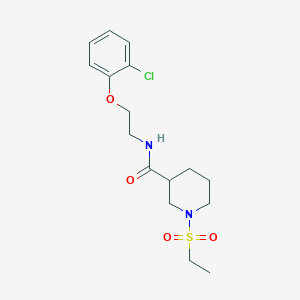 N-[2-(2-CHLOROPHENOXY)ETHYL]-1-(ETHANESULFONYL)PIPERIDINE-3-CARBOXAMIDE