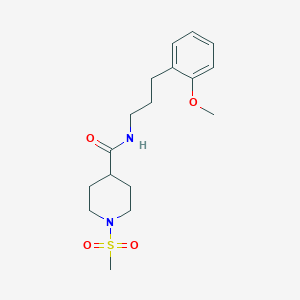 1-METHANESULFONYL-N-[3-(2-METHOXYPHENYL)PROPYL]PIPERIDINE-4-CARBOXAMIDE